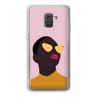 Yellow glasses: Samsung Galaxy A8 (2018) Transparant Hoesje