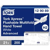 TORK 129089 Xpress® Papieren handdoeken (l x b) 24 cm x 21.3 cm Wit 21 stuk(s)