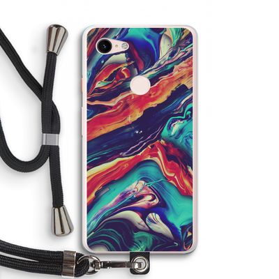 Chameleon Sun: Pixel 3 XL Transparant Hoesje met koord