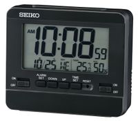 Seiko QHL086K Wekker met Alarm en Thermometer Seiko QHL086K Wekker met Alarm en Thermometer
