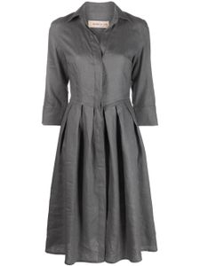 Blanca Vita robe-chemise à manches longues - Gris