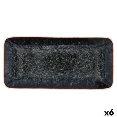 Snackdienblad Bidasoa Elite Bruin 30 x 14,5 x 2,6 cm (6 Stuks)