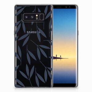 Samsung Galaxy Note 8 TPU Case Leaves Blue