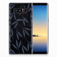 Samsung Galaxy Note 8 TPU Case Leaves Blue