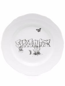 Off-White x Ginori 1735 assiette à dessert à logo imprimé - Blanc