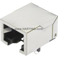 Harting 09 45 551 1100 Sensor/actuator dataconnector Aantal polen (sensoren): 8P8C Bus, inbouw 1 stuk(s)