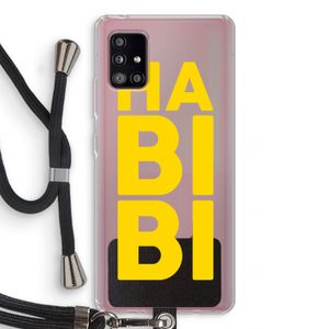 Habibi Majorelle : Samsung Galaxy A51 5G Transparant Hoesje met koord