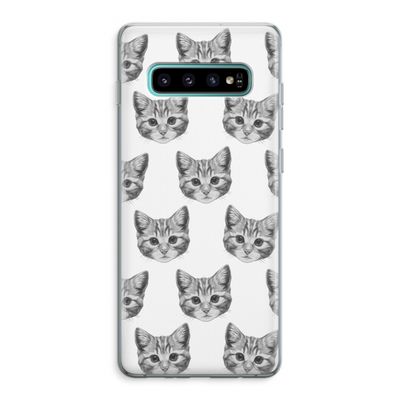 Kitten: Samsung Galaxy S10 Plus Transparant Hoesje