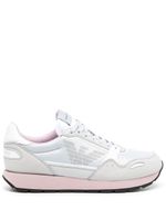 Emporio Armani baskets à logo imprimé - Gris