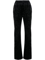 Saint Laurent pantalon en velours à coupe ample - Noir