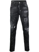 DSQUARED2 jean skinny Skater à ornements strassés - Noir