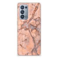OPPO Reno 6 Pro Plus 5G | TPU | Siliconen hoesje | Marmer Oranje