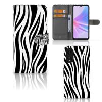 OPPO A78 5G | A58 5G | Telefoonhoesje | Met pasjeshouder | Zebra