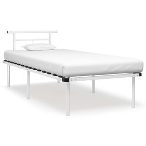 Bedframe metaal wit 90x200 cm