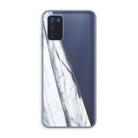 Gestreepte marmer: Samsung Galaxy A03s Transparant Hoesje