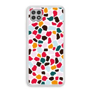 Colored Giraffe: Samsung Galaxy A22 4G Transparant Hoesje