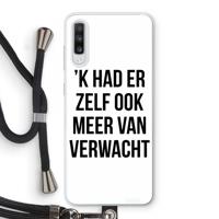 Meer verwacht: Samsung Galaxy A70 Transparant Hoesje met koord