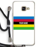 WK Wielrennen: Samsung Galaxy A3 (2016) Transparant Hoesje met koord