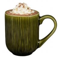 Mica Decorations Koffiemok / theemok Nusa - groen - 220 ml - mokken - keramiek