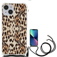 iPhone 14 Case Anti-shock Leopard