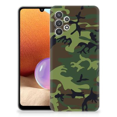 Samsung Galaxy A32 4G | A32 5G Enterprise Editie | TPU bumper | Army Dark