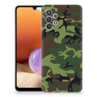 Samsung Galaxy A32 4G | A32 5G Enterprise Editie | TPU bumper | Army Dark