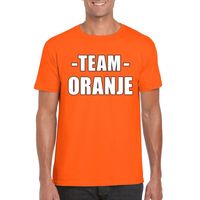 Sportdag team oranje shirt heren - thumbnail