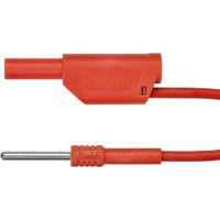 Schützinger AL 8323 / 1 / 100 / RT Adapterkabel [Stekker 4 mm - Stekker 4 mm] Rood 1 stuk(s) - thumbnail