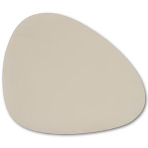 Placemats lederlook - 8x - beige - 34 x 42 cm - tafel dekken - onderleggers