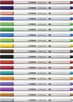 STABILO Pen 68 brush, premium brush viltstift, pruissisch blauw, per stuk - thumbnail