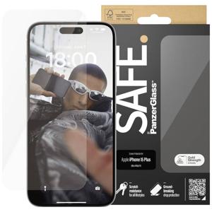 PanzerGlass Ultra-Wide Fit SAFE95536 Screenprotector (glas) Apple iPhone 15 Plus 1 stuk(s)