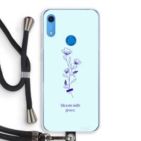 Bloom with grace: Huawei Y6s Transparant Hoesje met koord
