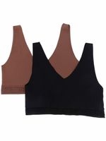 Karl Lagerfeld lot de brassières à bande logo - Marron