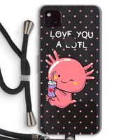 Love You A Lotl: Pixel 4a 5G Transparant Hoesje met koord