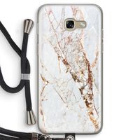 Goud marmer: Samsung Galaxy A5 (2017) Transparant Hoesje met koord