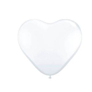 Folat BV Hart ballonnen - wit, 8st.