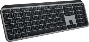 Logitech MX Keys S for Mac toetsenbord Kantoor RF-draadloos + Bluetooth QWERTY US International Aluminium, Zwart