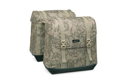 New Alba double - dubbele fietstas voor elektrische fietsen - beige - 42l
