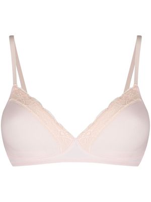 Hanro soutien-gorge bordé de dentelle - Tons neutres