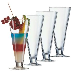 Set van 6x stuks ijs/sorbet coupes op voet van glas 320 ml