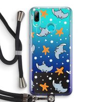 Manta: Huawei P Smart (2019) Transparant Hoesje met koord Manta: Huawei P Smart (2019) Transparant Hoesje met koord