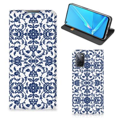 OPPO A52 | A72 Smart Cover Flower Blue