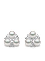 Yoko London boucles d'oreilles Raindrop Akoya en or 18 blanc - Argent - thumbnail