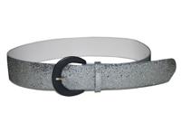 Carnaval verkleed glitter riem - zilver - lengte 110 cm - accessoires - volwassenen