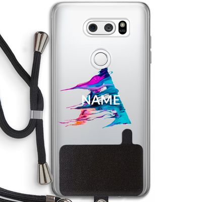 Abstract Spectrum: LG V30 Transparant Hoesje met koord