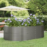 Plantenbak 212x140x68 cm gegalvaniseerd staal grijs