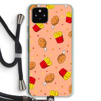Chicken 'n Fries: Pixel 5a 5G Transparant Hoesje met koord