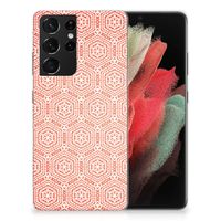 Samsung Galaxy S21 Ultra TPU bumper Pattern Orange - thumbnail