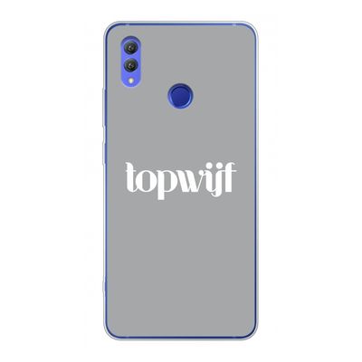 Topwijf Grijs Wit: Honor Note 10 Transparant Hoesje