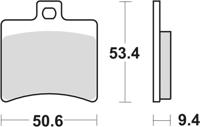TRW Brake pad mcb 710 srm sintered metal